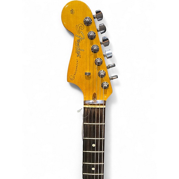 Used Fender American Professional Jazzmaster LH 3 Tone Sunburst Solid Body Electric Guitar