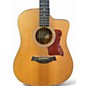 Used Taylor 110CE Natural Acoustic Electric Guitar thumbnail