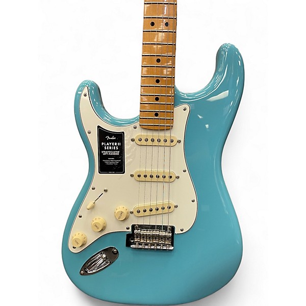 Used Fender STRATOCASTER PLAYER II SERIES LEFT HANDED AQUATONE BLUE Solid Body Electric Guitar