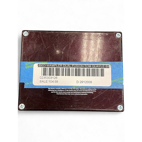 Used Wampler Dual Fusion Tom Quayle Signature Overdrive Effect Pedal