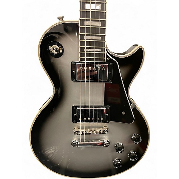 Used Epiphone Les Paul Custom Silverburst Solid Body Electric Guitar