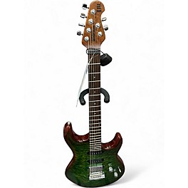 Used Ernie Ball Music Man LIII HSS QUILT TOP LUSCIOUS GREEN Solid Body Electric Guitar