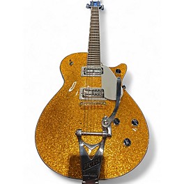 Used Gretsch Guitars G5230T Modified Gold Sparkle Solid Body Electric Guitar