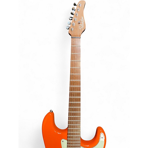 Used Schecter Guitar Research NICK JOHNSTON Orange Solid Body Electric Guitar