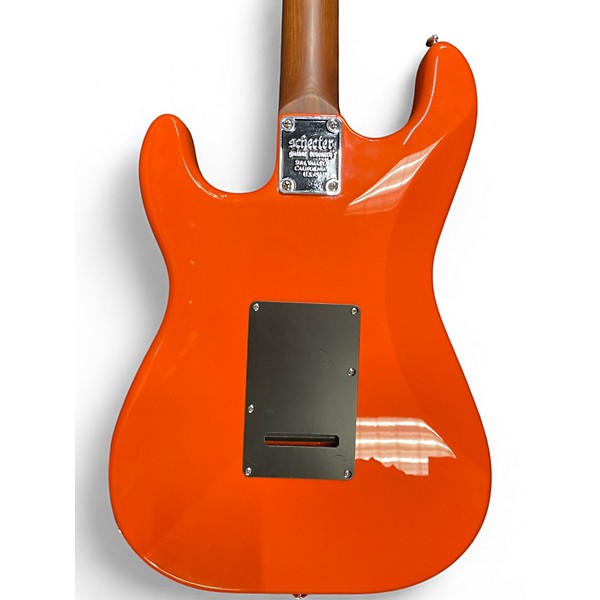Used Schecter Guitar Research NICK JOHNSTON Orange Solid Body Electric Guitar