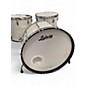 Vintage 1970s Ludwig 4 Piece Rocker  White oyster Drum Kit thumbnail