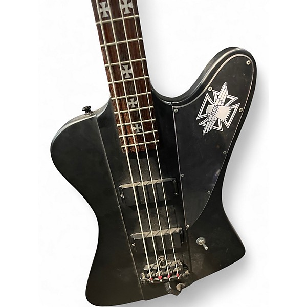 Used Epiphone Nikki Sixx Signature Blackbird Black Electric Bass Guitar
