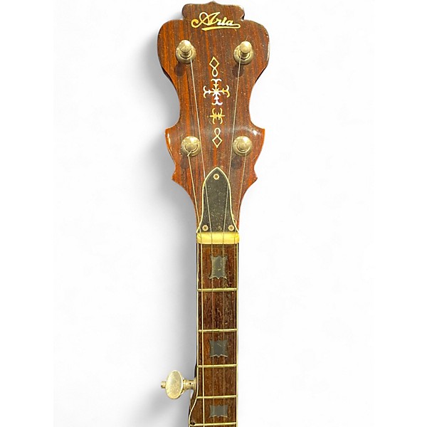 Vintage 1970s Aria 5 STRING BANJO Natural Banjo