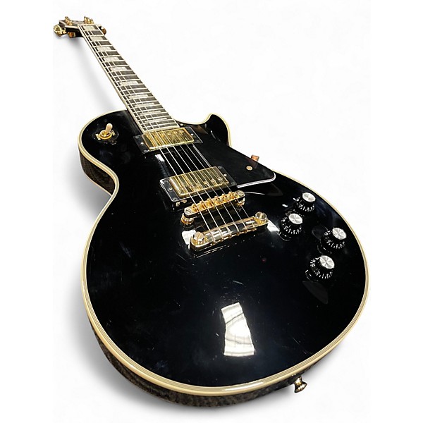 Used Epiphone Les Paul Custom Ebony Solid Body Electric Guitar