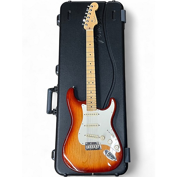 Used 2016 Fender American Professional  Sienna Sunburst Solid Body Electric Guitar