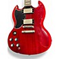 Used Epiphone SG PRO LEFT HANDED Candy Apple Red Electric Guitar