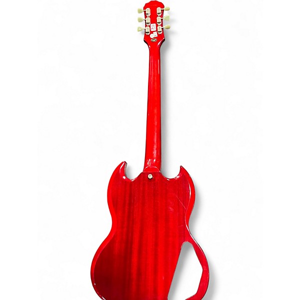 Used Epiphone SG PRO LEFT HANDED Candy Apple Red Electric Guitar