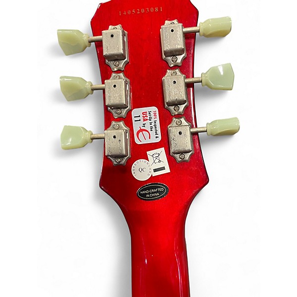 Used Epiphone SG PRO LEFT HANDED Candy Apple Red Electric Guitar