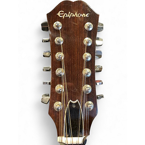 Used Epiphone PR-715-12 Natural 12 String Acoustic Guitar