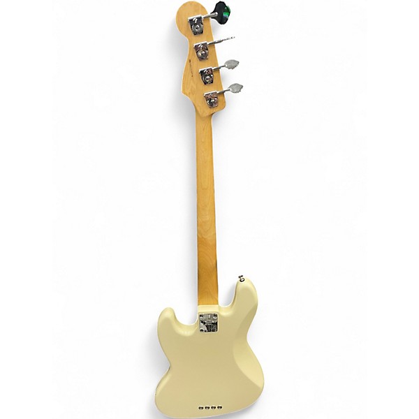 Used Fender American Standard Jazz Bass Cream Electric Bass Guitar