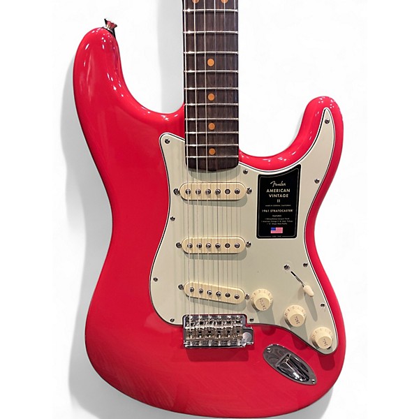 Used Fender American Vintage II 1961 Stratocaster Fiesta Red Solid Body Electric Guitar