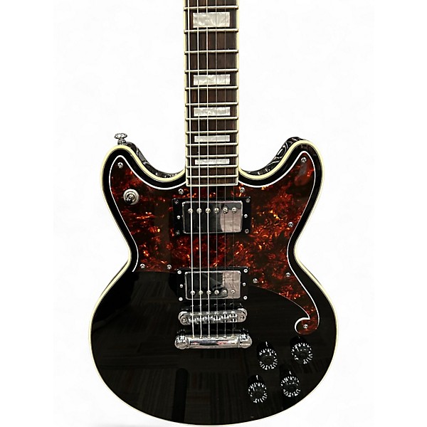 Used D'Angelico Premier Series Black Solid Body Electric Guitar