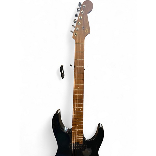 Used Charvel PRO-MOD DK24 HH 2PT CM Black Solid Body Electric Guitar