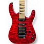 Used Jackson JS34Q Dinky Transparent Red Solid Body Electric Guitar