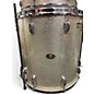 Vintage 1960s Slingerland 3 Piece Jazz Bop Silver Sparkle Drum Kit