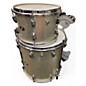 Vintage 1960s Slingerland 3 Piece Jazz Bop Silver Sparkle Drum Kit