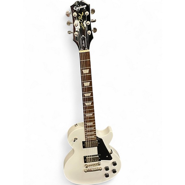 Used Epiphone Les Paul Custom WHITE Solid Body Electric Guitar