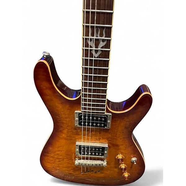 Used Ibanez SZ720FM Dark Amber Sunburst Solid Body Electric Guitar