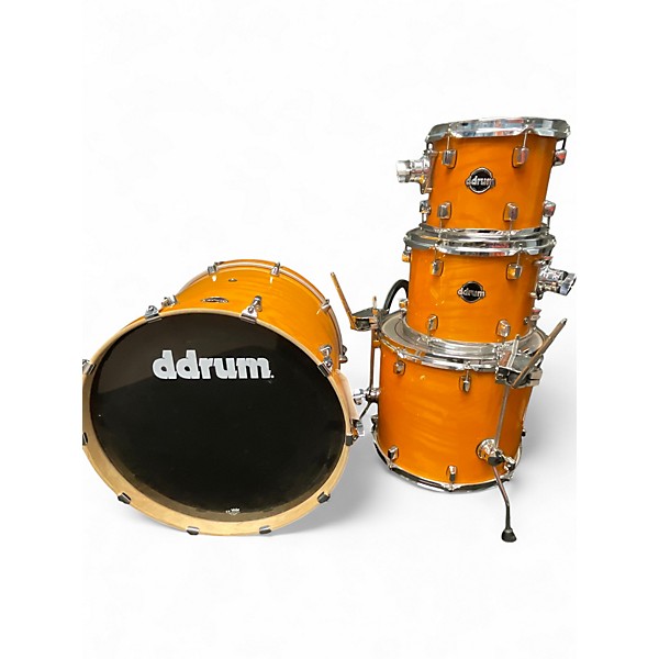 Used ddrum 4 Piece DOMINION ASH Amber Drum Kit