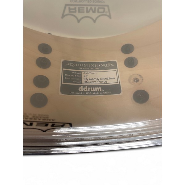 Used ddrum 14in DOMINION ASH Amber Drum