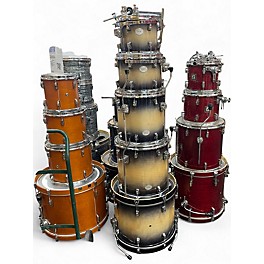 Used Taye Drums 6 Piece Studio Birch Natural Burst Drum Kit