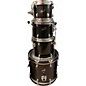 Used 1990s Ludwig 4 Piece Rocker Elite Black Laquer Drum Kit thumbnail