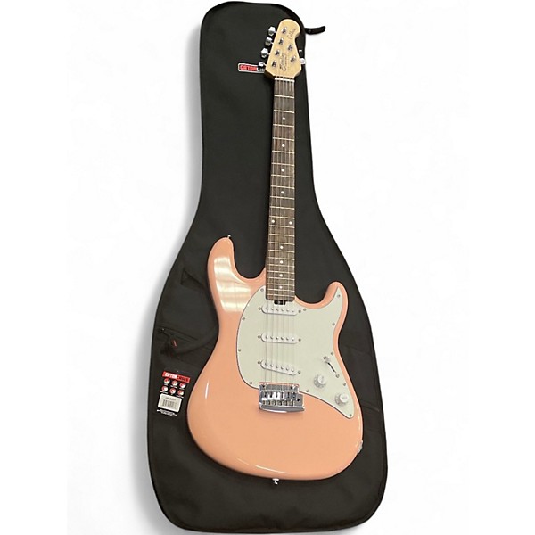 Used Sterling by Music Man CUTLASS Pueblo Pink Solid Body Electric Guitar