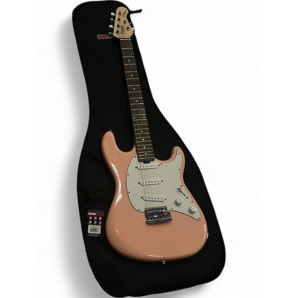 Used Sterling by Music Man CUTLASS Pueblo Pink Solid Body Electric Guitar