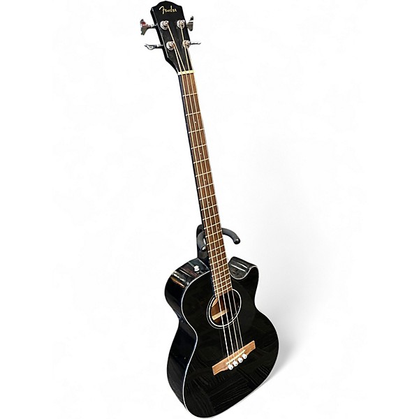 Used Fender CB60SCE  Black Acoustic Bass Guitar