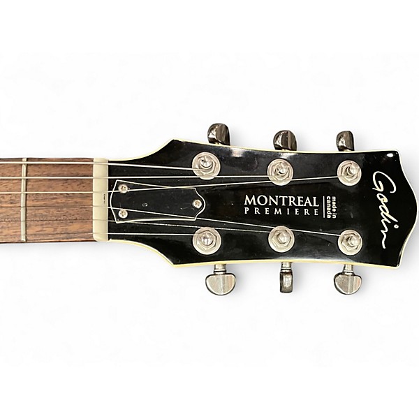 Used Godin Montreal Premiere 2 Tone Sunburst Hollow Body Electric Guitar