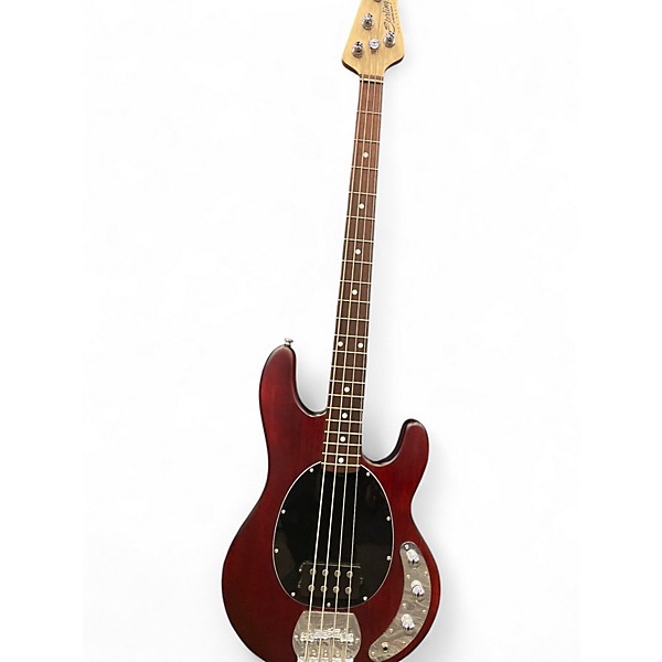 Used Sterling by Music Man STING RAY Burgundy Electric Bass Guitar