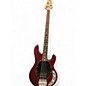 Used Sterling by Music Man STING RAY Burgundy Electric Bass Guitar