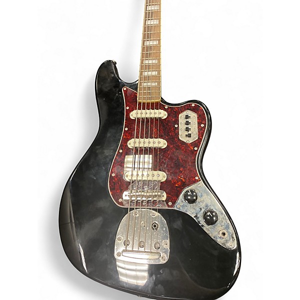 Used Fender SQUIER 6 SATIN BLACK Electric Bass Guitar