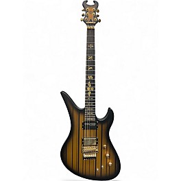 Used Schecter Guitar Research Synyster Gates Signature Custom S Satin Gold Burst Solid Body Electric Guitar