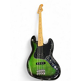 Used Fender Standard Jazz Bass Emerald Green Electric Bass Guitar