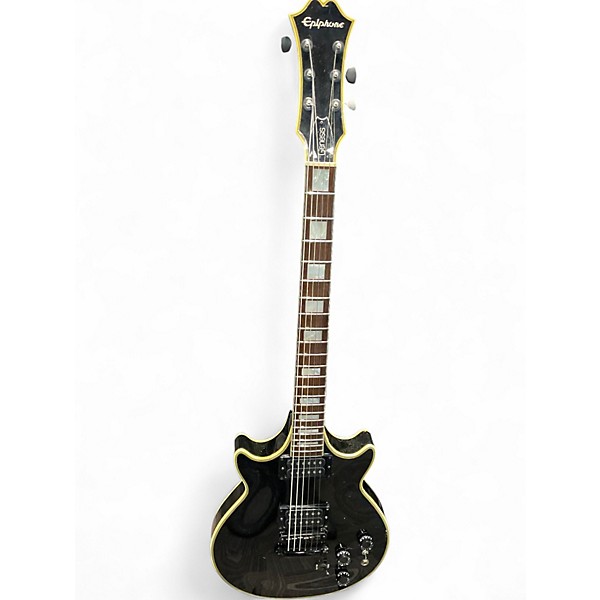 Used Epiphone Genesis Deluxe Pro Black Solid Body Electric Guitar