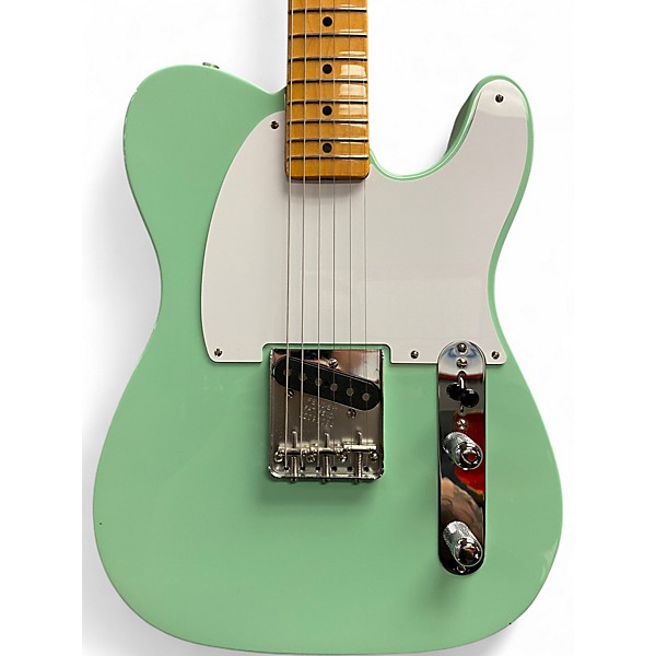 Used 2020 Fender 1950s Esquire Surf Green Solid Body Electric Guitar