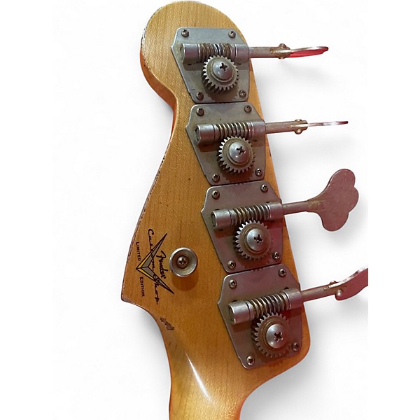 Used Fender F24 LTD P-JAZZ BASS  Aztec Gold Electric Bass Guitar