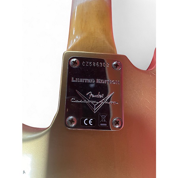 Used Fender F24 LTD P-JAZZ BASS  Aztec Gold Electric Bass Guitar