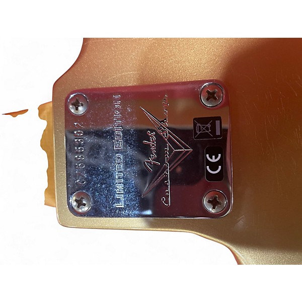 Used Fender F24 LTD P-JAZZ BASS  Aztec Gold Electric Bass Guitar