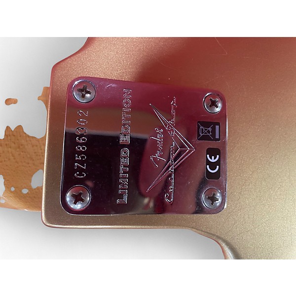 Used Fender F24 LTD P-JAZZ BASS  Aztec Gold Electric Bass Guitar