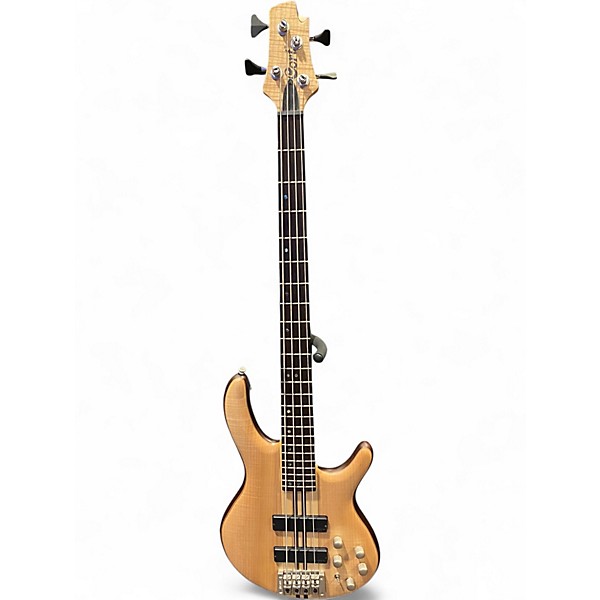 Used Cort A4 Plus FMMH Open Pore Natural Electric Bass Guitar