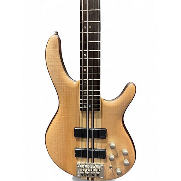 Used Cort A4 Plus FMMH Open Pore Natural Electric Bass Guitar