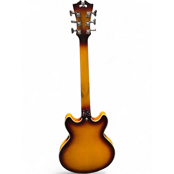 Used D'Angelico Premier Series MINI DC Vintage Sunburst Hollow Body Electric Guitar