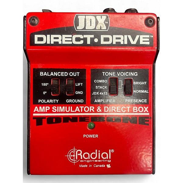 Used Radial Engineering JDX Direct-Drive Amp Simulator and DI Box Effect Processor